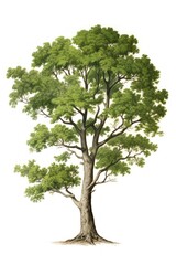 Obraz premium Botanical illustration of a tree plant tranquility outdoors.