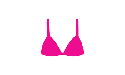 Vector hand drawn bra silhouette isolated on white background
