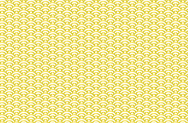 青海波模様　金色　日本伝統シンプル背景