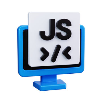 programming language 3d render icons