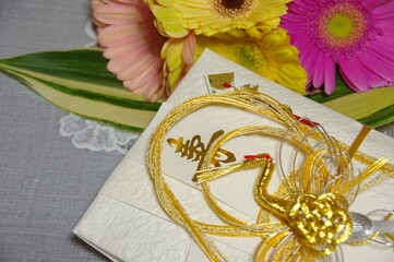 結婚式のお祝い　結納　水引