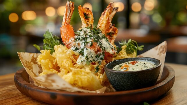 Tempura Platter with Dipping Sauce from fadzm2 ar659e39b2