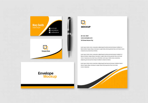 Professional Branding Stationery Mockup