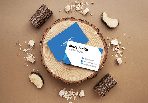 Realistic Business Card Mockup