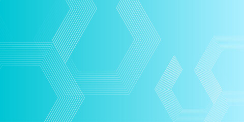 Abstract background with blue stoke hexagon. abstract digital hi tech concept background technology. Perfect for showcasing food or for use in kitchen and dining-related design, vector illustration. © Splashes