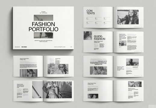Fashion Portfolio Layout Landscape