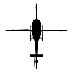 military helicopter silhouette © Rakib