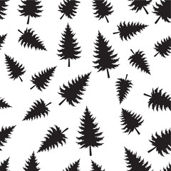 Fototapeta premium seamless pattern with fern leaves