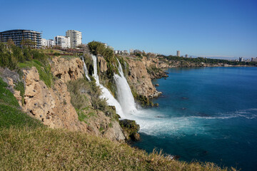 Naklejka premium Duden Waterfall in Antalya, Turkiye