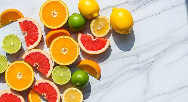 Cortar c&iacute;tricos para la salud y el bienestar en la mesa.