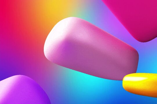 3D colorful shape background
