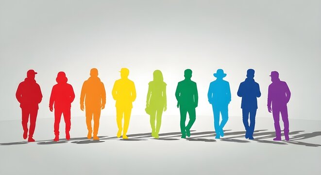 un grupo de personas unidas, diversidad e inclusi&oacute;n