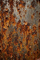 Industrial Rusted Steel Texture - Rough Metal Decay