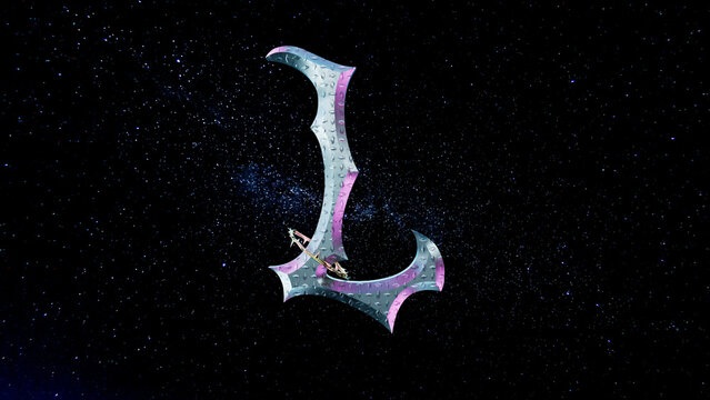 Futuristic Metal Font L