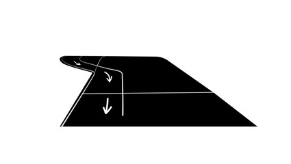 Naklejka premium exiting the pit stop in Formula 1, black isolated silhouette