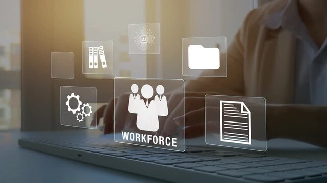 Business workforce working on strategy and planning in a corporate setting. Team cooperation, management and innovation supporting productivity and sustainable growth.