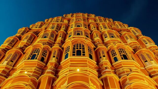Hawa Mahal Palace Architecture in Jaipur India
