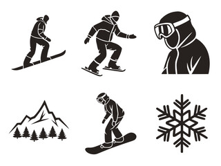 Fototapeta premium Winter Sports Pictograms