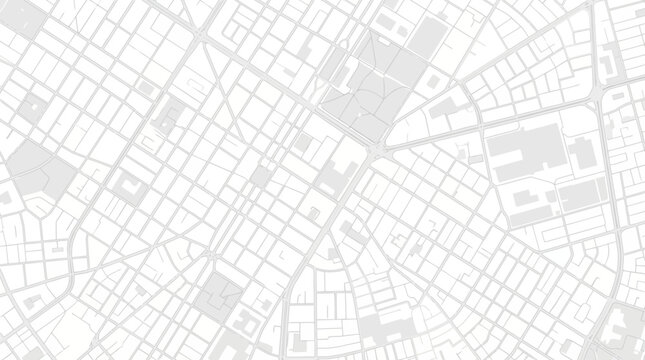Minimalist Abstract City Map Background - Urban Planning & Modern Navigation Concept