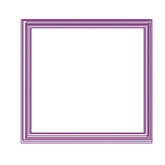 Marking Square Line Decoration Frame Illustration Doodle Highlights That Can Be Used For Sticker, Icon, Decorative, etc. | Marker aesthetic with purple color