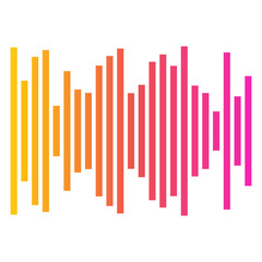 Gradient Audio Equalizer Sound Wave Bars
