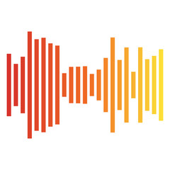 Gradient Audio Equalizer Sound Wave Bars