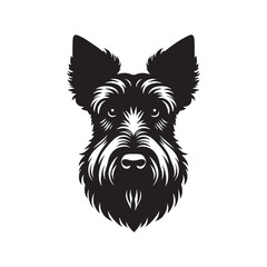Irish Terrier Dog Vector Silhouette – Purebred Terrier Outline - Irish Terrier Dog Illustration. © WASEE