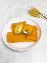 Risol Mayo &ndash; Crispy Indonesian Fried Roll with Mayonnaise, Smoked Beef and Boiled Egg
