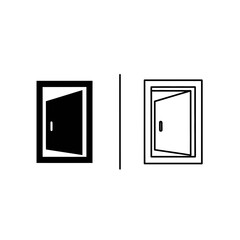 Open door icon symbolizing opportunity, new beginnings, or welcome