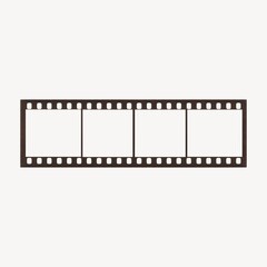 Fototapeta premium Blank film strip template design.
