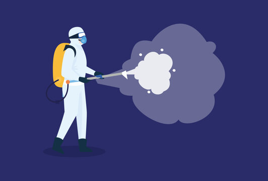 Fog Machine Concept Illustration Vector Style