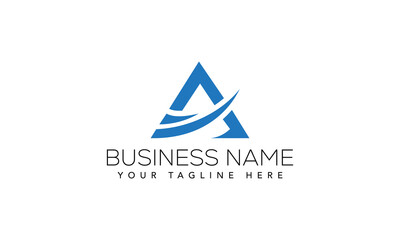 Modern Minimal A Letter Logo Vector Design Template