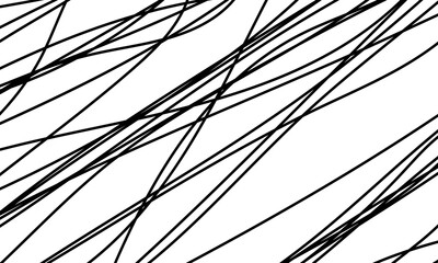 Abstract black lines on white background