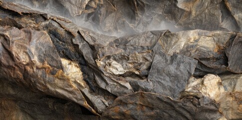 Detailed Stone Texture With Brown And Gray Tones