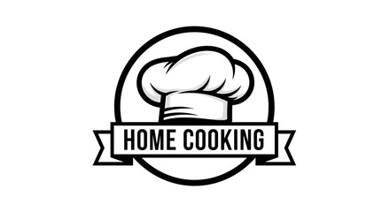 Chef Hat Logo for Home Cooking.
