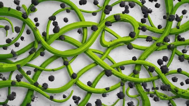 Green fiber dust dirt cleaning closeup texture macro synthetic abstract background hygiene household surface detail sanitation messy tangled pattern material microfiber pollution environment abstract