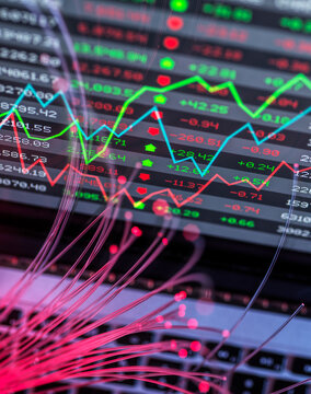 Financial market analysis with AI fibre optics and cloud computing