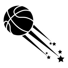 Basketball icon vector. Three pointer Illustration sign. Throwing the ball symbol or logo. © Denys