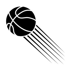 Basketball icon vector. Three pointer Illustration sign. Throwing the ball symbol or logo. © Denys