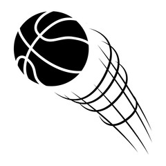 Basketball icon vector. Three pointer Illustration sign. Throwing the ball symbol or logo. © Denys