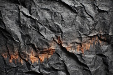 Textured Gray Rock Surface With Orange Highlights