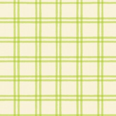 Vibrant green plaid pattern