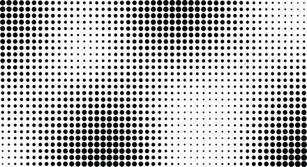 Black Halftone Dot. Abstract Minimalist Polka Dot Texture,  vector Design