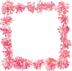 水彩画。水彩タッチのカーネーションベクターイラスト。母の日のカーネーションフレーム素材。Watercolor painting. Watercolor carnation vector illustration. Carnation frame material for Mother's Day.