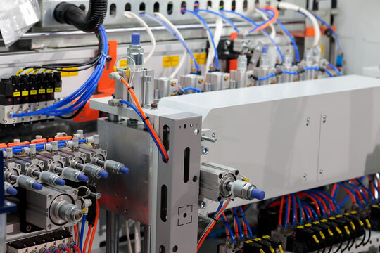 pneumatic system of industrial automated machine