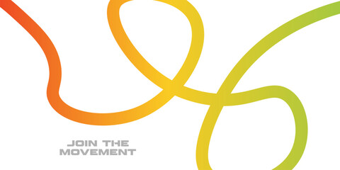 Abstract Gradient Line Waves and Color Ribbon Pattern for Modern Graphic Background