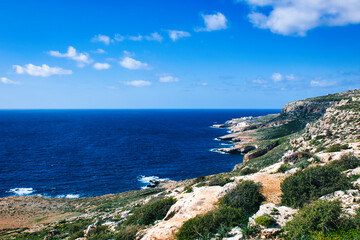 Linia brzegowa morza śródziemnego na Gozo 2026 © Krzysiek Cegiełka