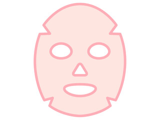 シンプルなフェイスパックのイラスト素材2