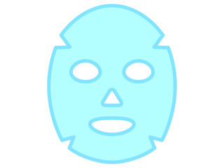 シンプルなフェイスパックのイラスト素材