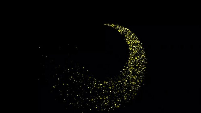 2D glitter star sparkle animation, magic line dust, pixie dust path, cartoon glitter, White stars and bokeh lights sparkle,magic line dust, pixie dust path, shimmer particles on black background. 4k